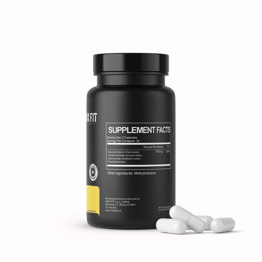 Liposomálny Vitamín C 1700 mg - Prémiová forma pre maximálnu vstrebateľnosť. - MAX FIT