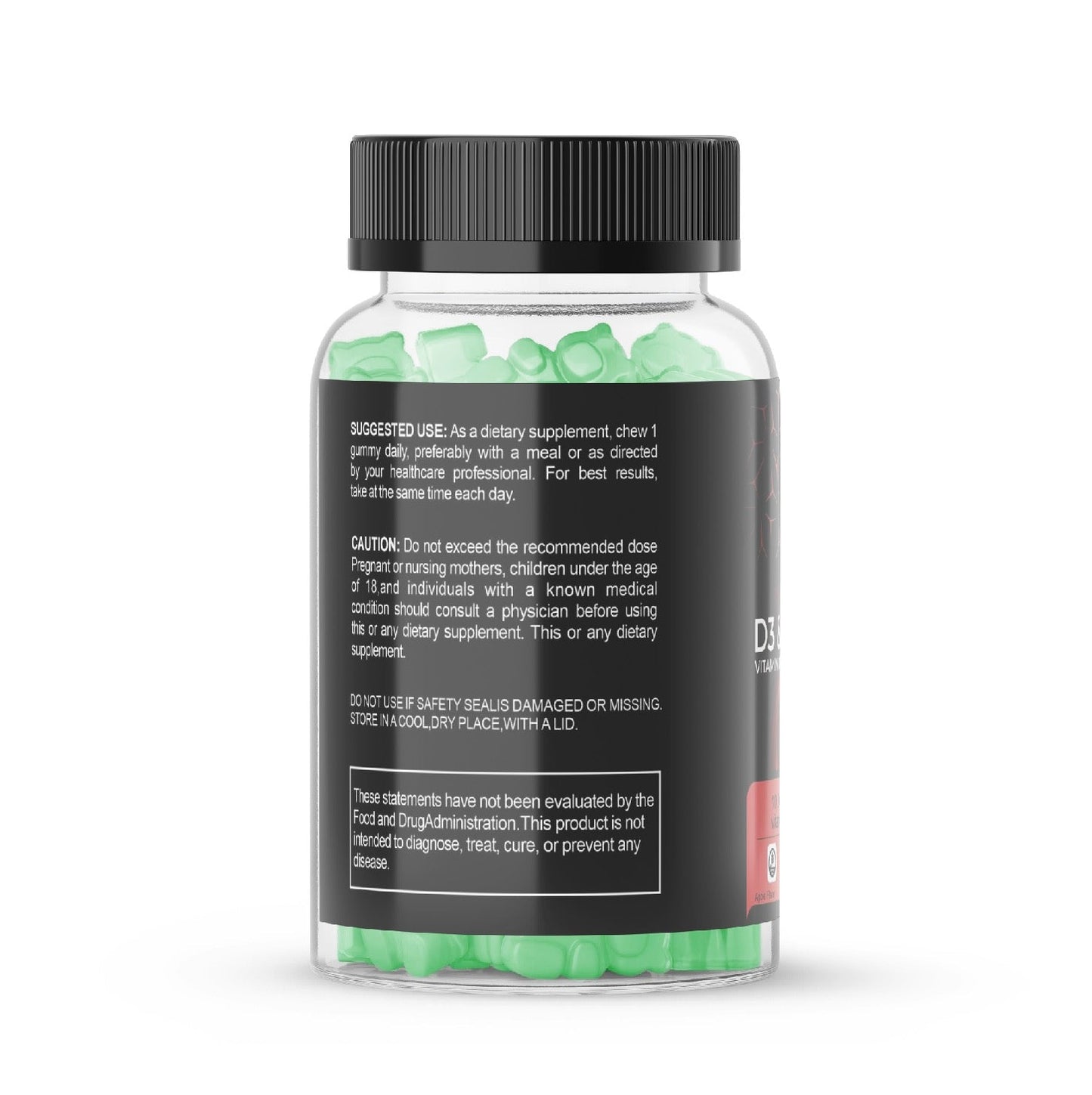 Vitamín D3K2 - Gumíky v lahodnej príchuti Jablko. - MAX FIT