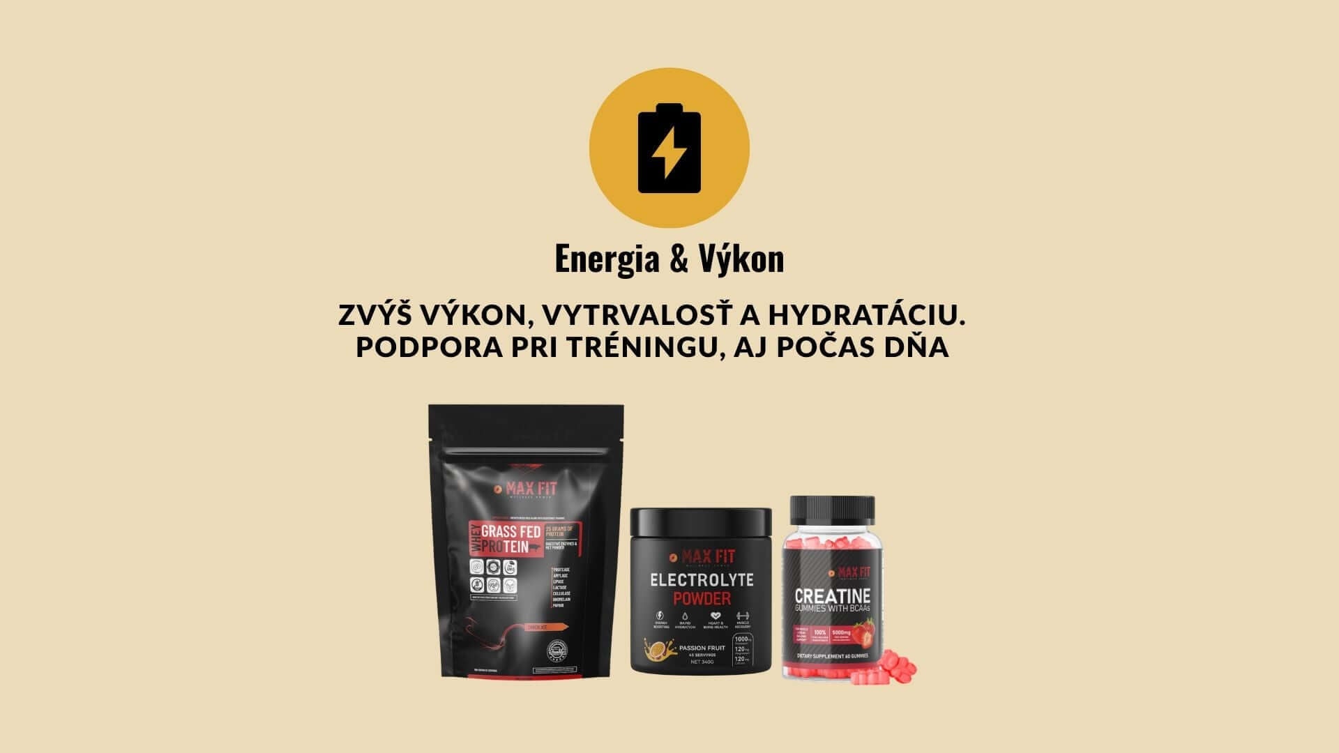 Energia & Výkon - MAX FIT