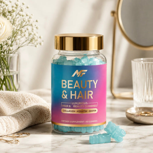 Kolagén Beauty Gummies – pre vlasy, pleť a nechty s biotínom, keratínom a kolagénom - MAX FIT