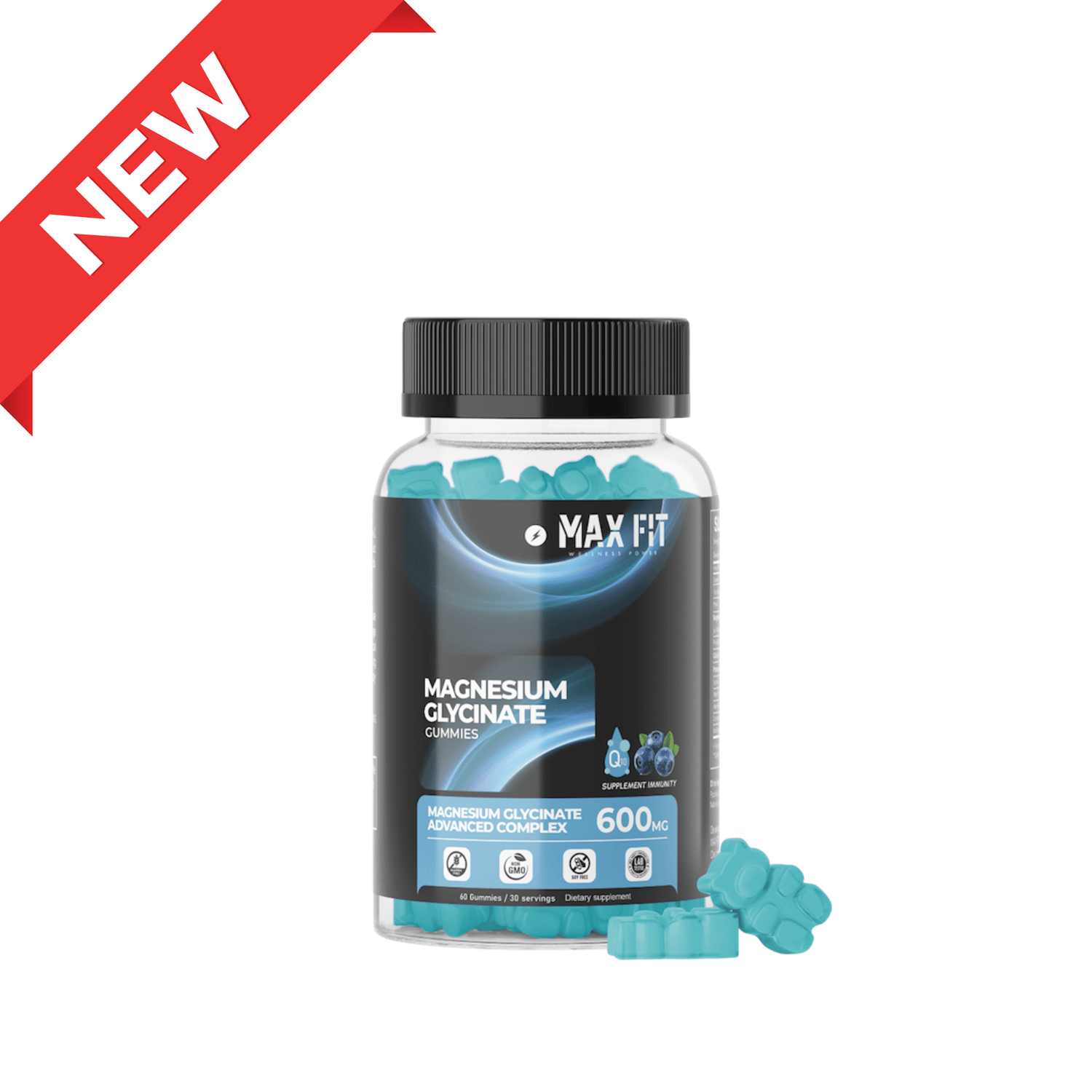 Magnézium Komplex Gummies – spánok, regenerácia a zvládanie stresu - MAX FIT