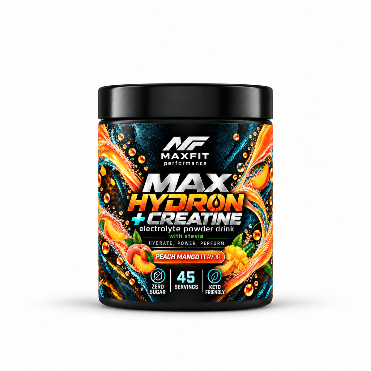 MAX HYDRON + Kreatín & L-Taurín. Broskyňa & Mango 45 dávok - MAX FIT