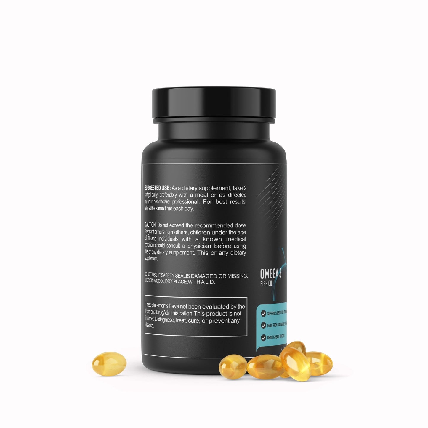 Omega 3 - Rybí Olej. Čistota, Sila a Vedecká Podpora - MAX FIT