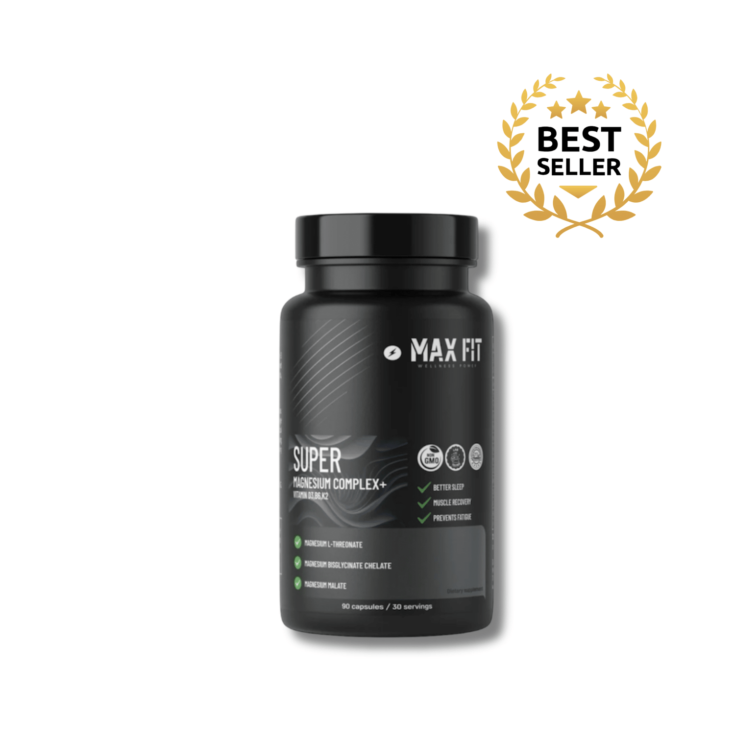 Super Magnézium Komplex - Podpora pre telo, myseľ & zdravý spánok - MAX FIT