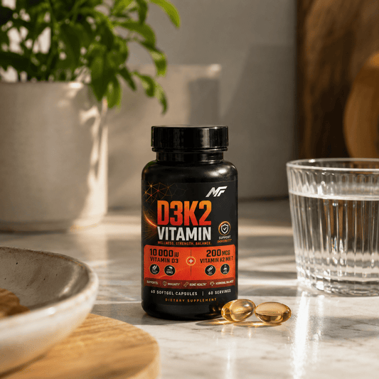 Vitamín D3 + K2 – denná podpora imunity, kostí a hormonálnej rovnováhy - MAX FIT