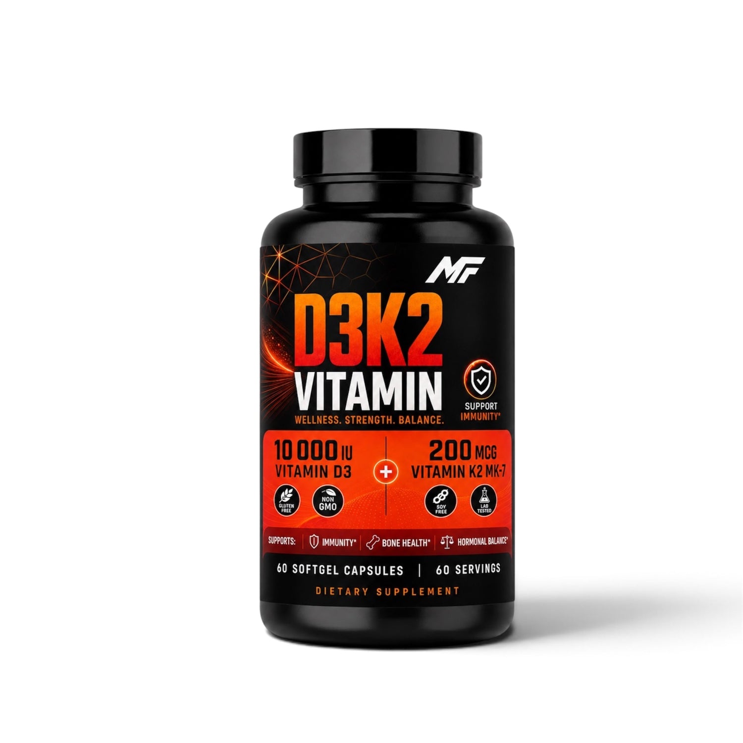 Vitamín D3 + K2 – denná podpora imunity, kostí a hormonálnej rovnováhy - MAX FIT