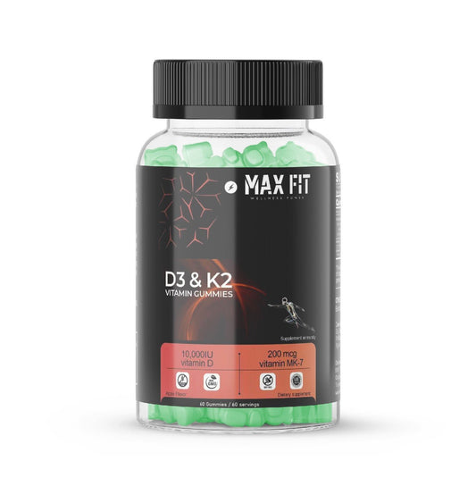Vitamín D3K2 - Gumíky v lahodnej príchuti Jablko. - MAX FIT
