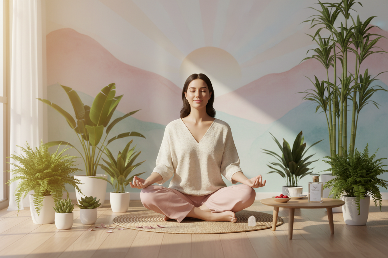 woman balans and wellness